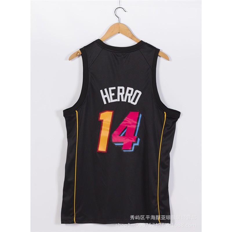 Embroidered Miami Heat 14 Tyler Herro Basketball Jersey Men Women Breathable Bamboo Charcoal Fiber Sport Shirt