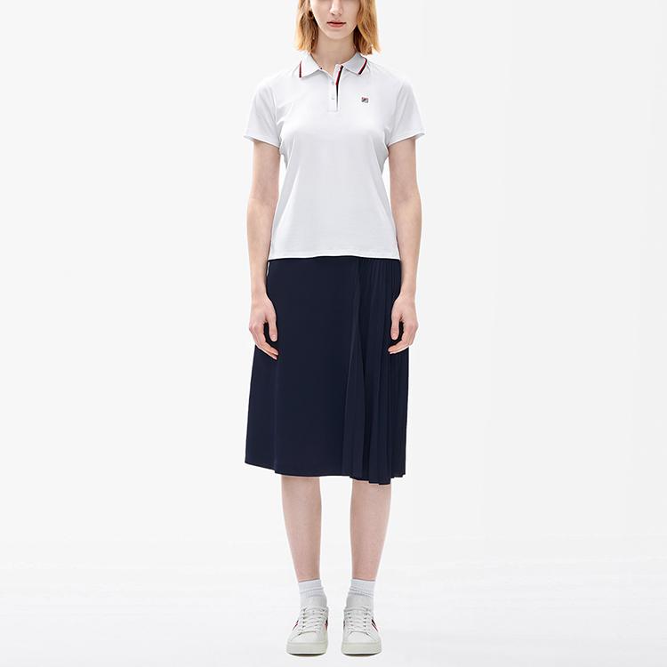 New FILA Polo Shirts Women's Standard White F11W221104FWT