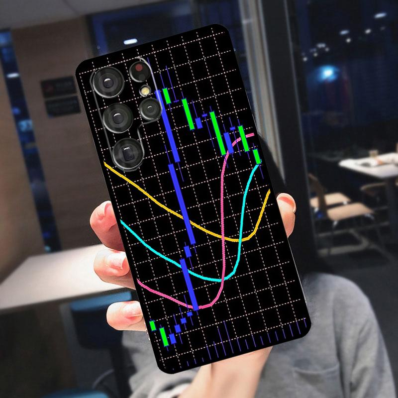 Trade Investment Forex Stock Market Cover For Samsung Galaxy S25 Ultra S23 S21 S22 S20 S24 Ultra S9 S10 Plus S24 FE Phone Case