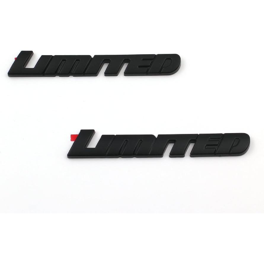 2pcs Overlay Matte Black Door Limited Emblem Compatible with Sequoia Tacoma Tundra 4Runner (Matte Black) матовый черный