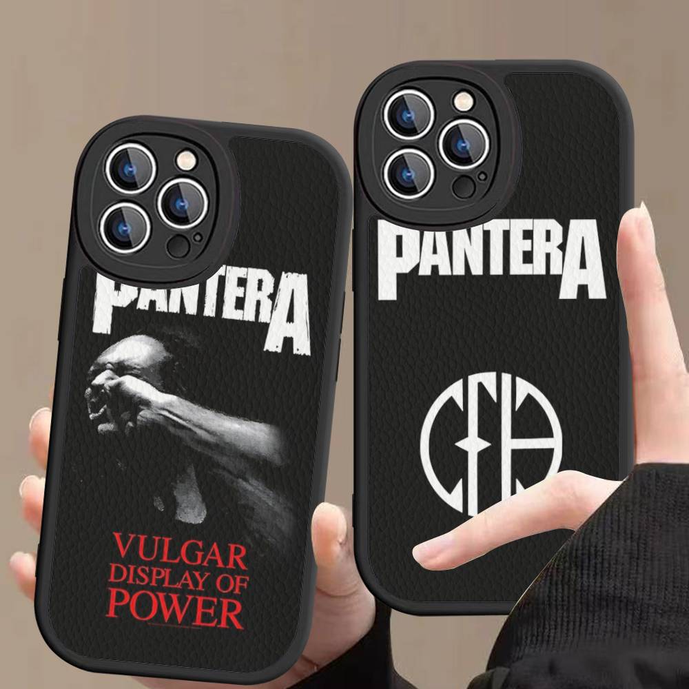 Dark Heavy Metal Rock P-PanteraS Band Phone Case For IPhone 11 12 13 14 15 16 Pro Max Plus Leather Cover