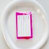 Colorful Luggage Tag PVC Airplane Suitcase Tag Soft Information Card  Men