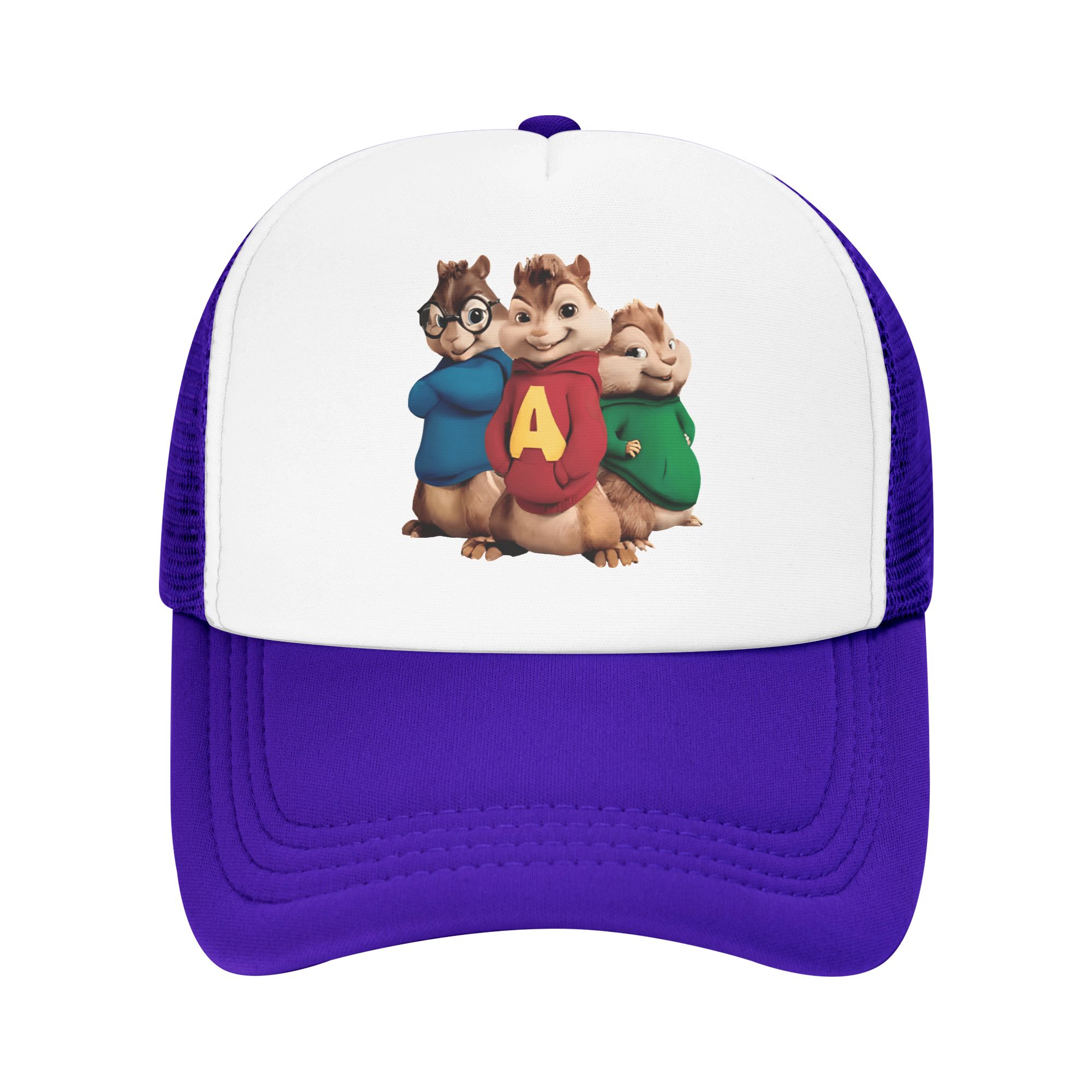Alving Chip-Munk Bands Ats Sommer Baseballkappe Y2K Lustige Hip Hop Hüte Herren Damen Druck Jagd Camping Sonnenschutz Baseballkappen One Size white