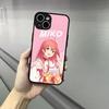 Pink S-Sakura M-Miko Phone Case For Iphone 17 16 15 14 13 12 Pro Max Xr Air Plus Skin Feel Black Hard Shell Cover
