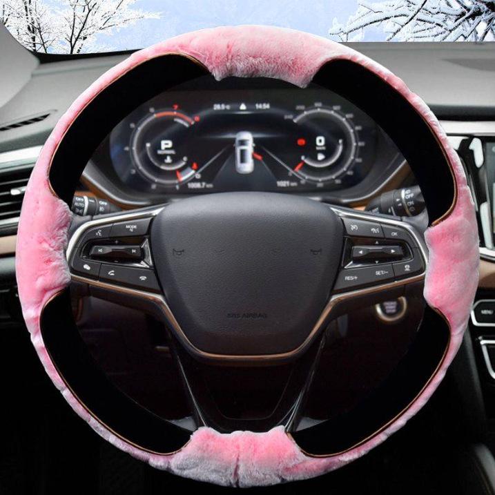 Plush Winter Steering Wheel Cover for GAC Trumpchi GS4, GS8, GS357, Yingbao, Yingku M8, M6, E8, E9