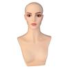 PVC Female Mannequin Head with Bust Display For Wigs Hat and Jewelry New Makeup Head (Only Mannequin Head)