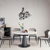 Music Notes Wall Decor Metal Music Notes Wall Music Theme Note Decor Hanging Sign Wall Hanger for Home Living Room Art