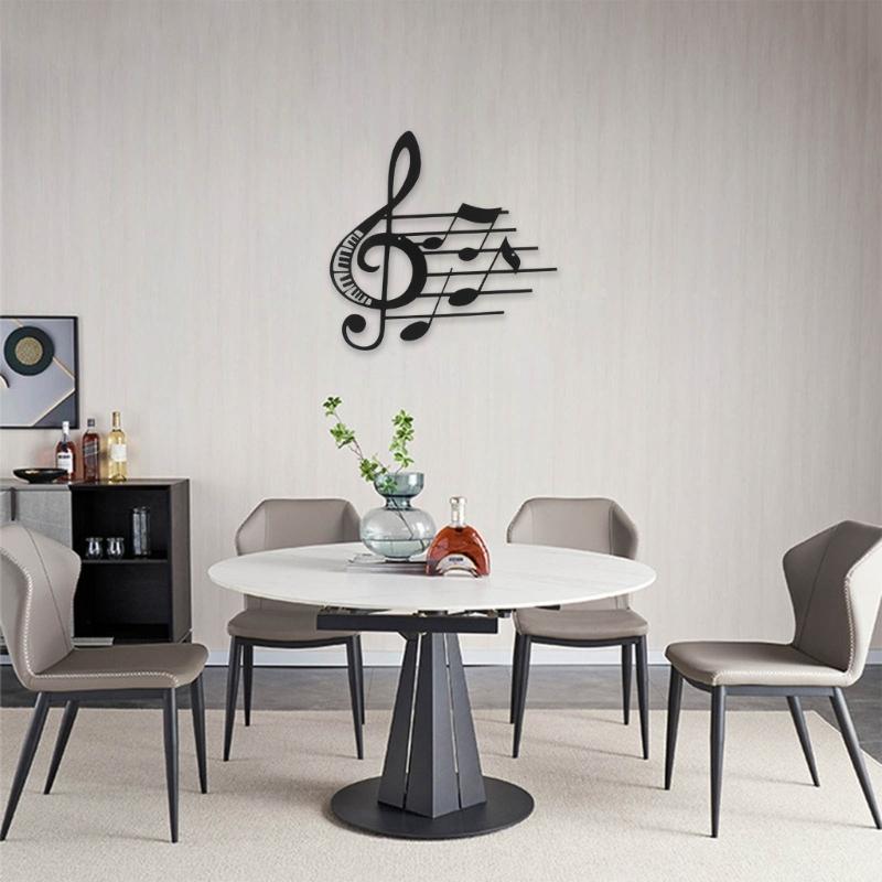 Music Notes Wall Decor Metal Music Notes Wall Music Theme Note Decor Hanging Sign Wall Hanger for Home Living Room Art