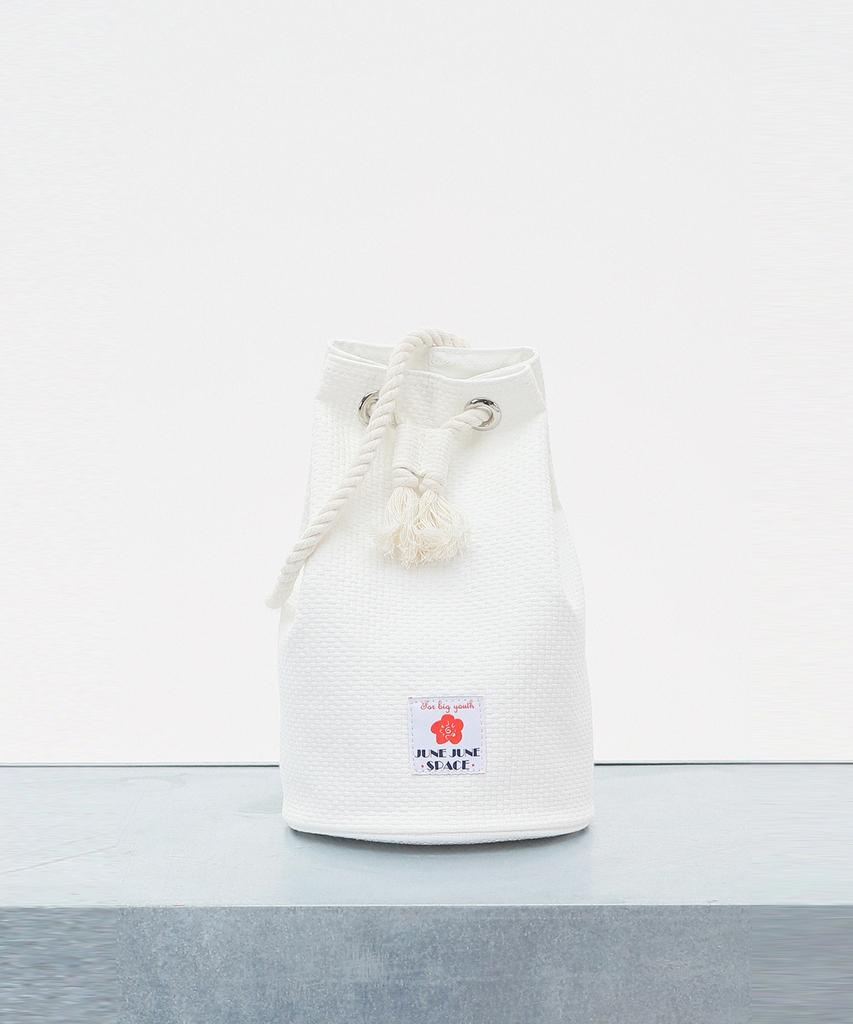 Junejune Space String Bucket Bag_Ivory