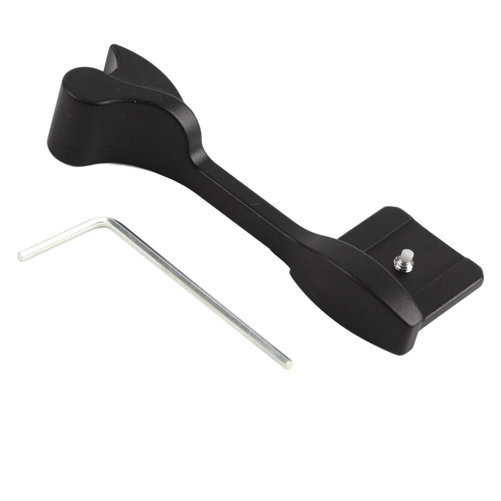 Aluminium Alloy Hot Shoe Thumb Up Grip Handle Accessory for Leica Q1Q2 Digital Camera Black