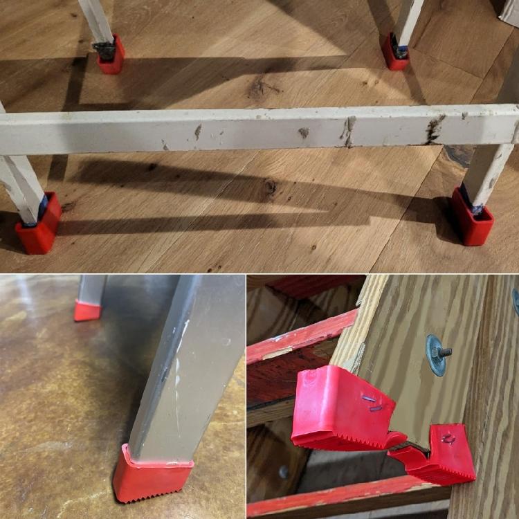 4 Stuks Ladder Voetkap Voetkap Rubberen Kappen Meubelpoten Bodem voor Trap Ladder Voeten Beschermkussen Accessoires