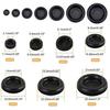 170pcs Rubber Grommet Kit 7 Sizes Firewall Hole Plug Electrical Wire Gasket Kit For Auto Car Wire Plug And Cable, Black - DD