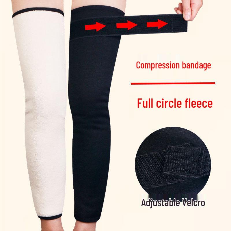 Warm Lamb Wool Velvet-Lined Knee Pads for Joint Protection - Ideal for Middle-Aged & Elderly Men and Women During Autumn and Winter