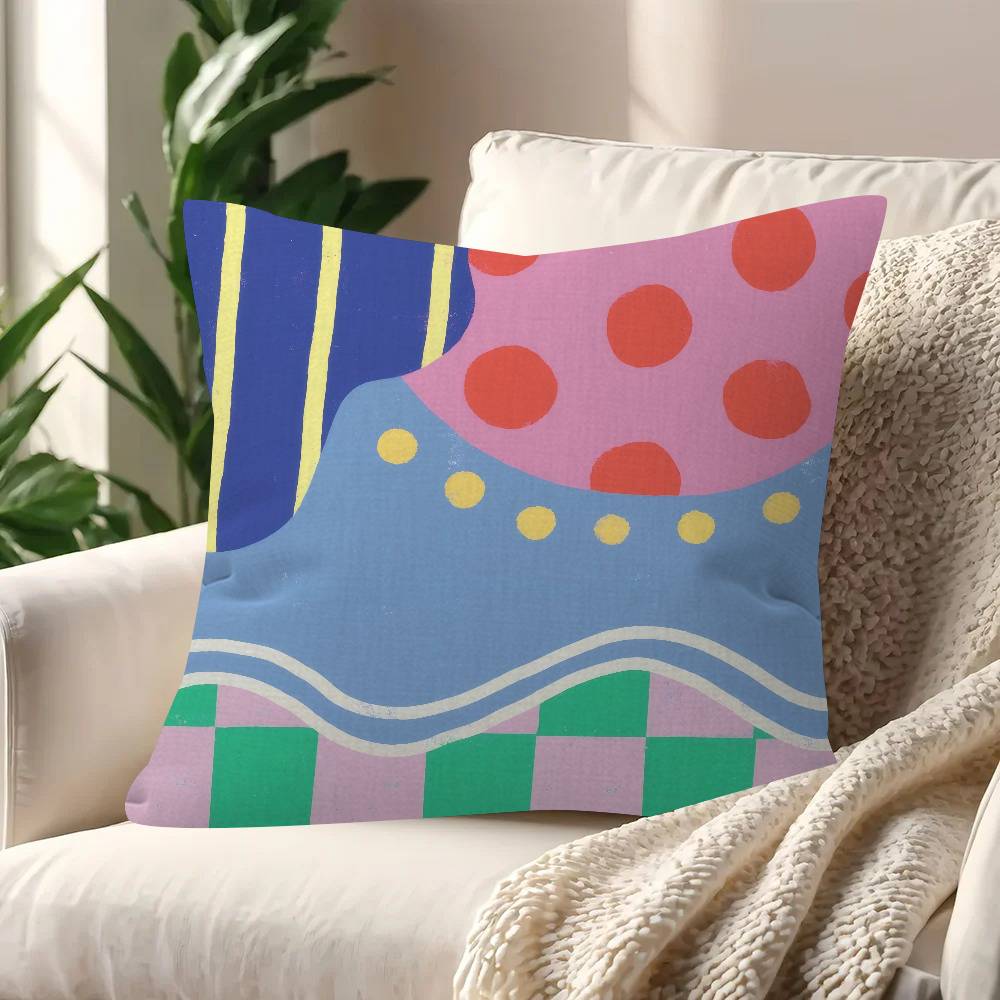 Art Abstract Geometric Personalized Picture Text Home Decorative Pillows Household Gifts 45X45Cm