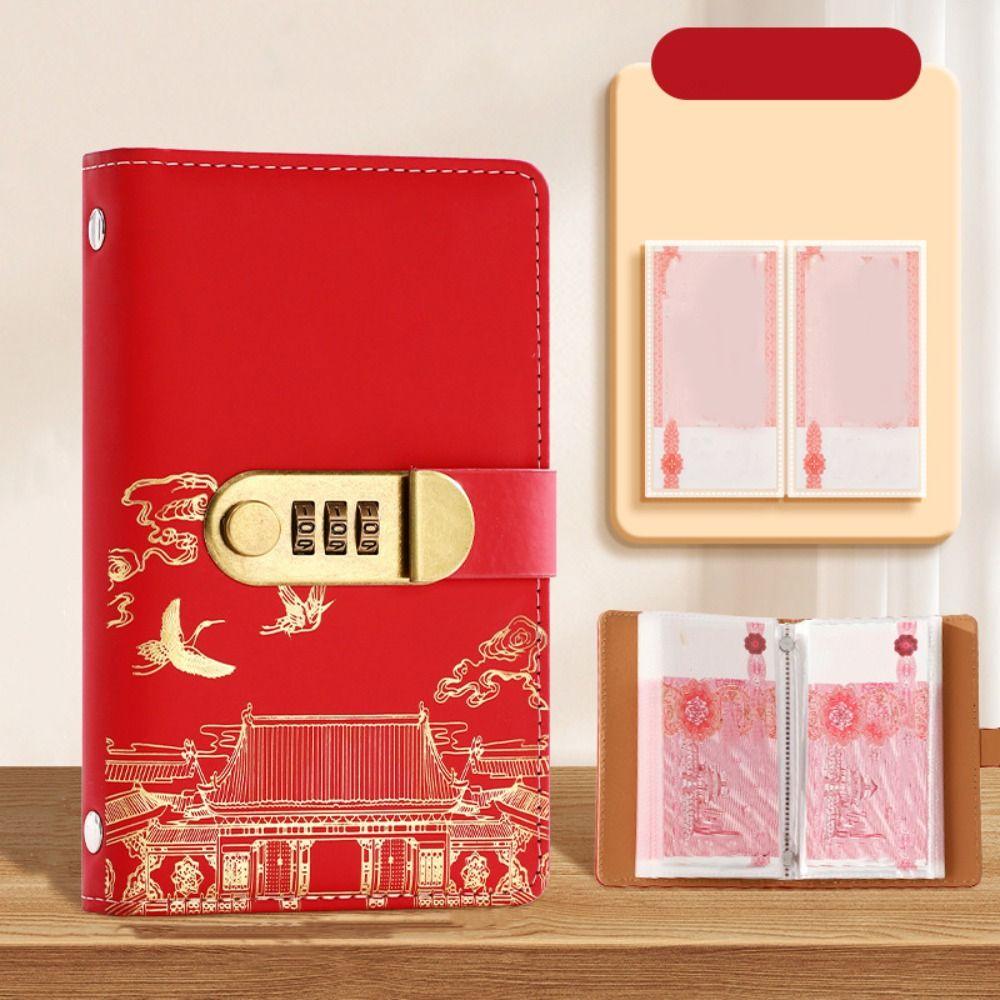 Chinese Style Saving Money Binder Wallet Storage Account Book Planner Organizer Girls Boys