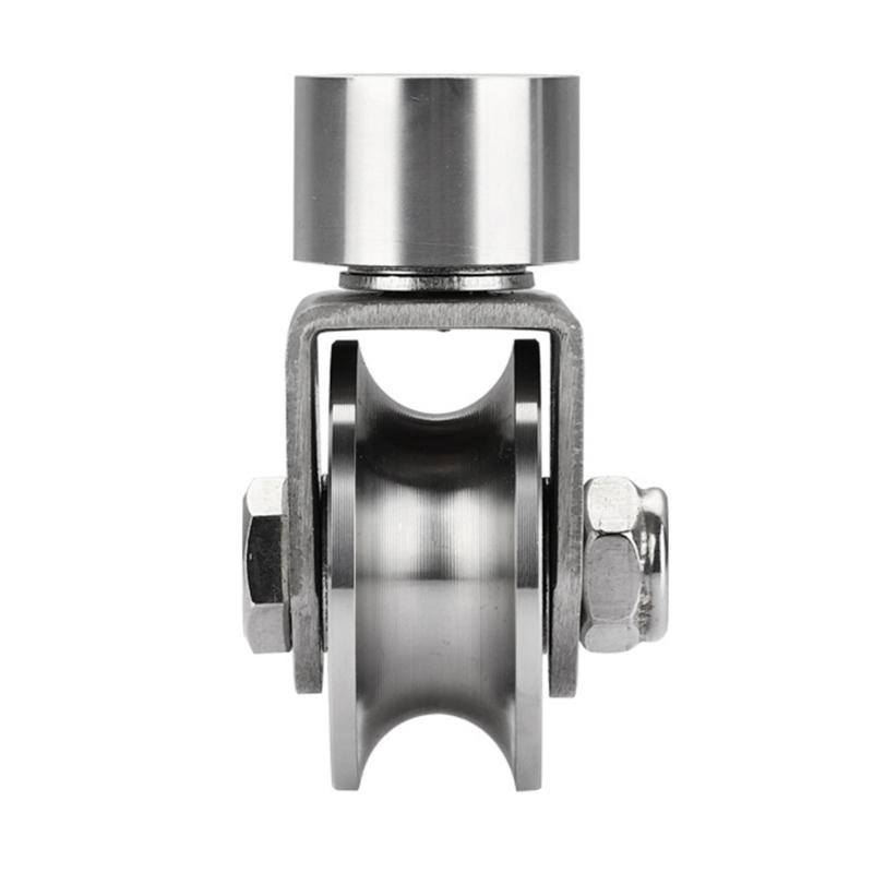 

V/H Тип Поворотный Блок 304 Сталь Тяговый Колесо Блок Шкива Бесшумный Шкив Ролик Тяговое Колесо Ролик для Раздвижных Ворот