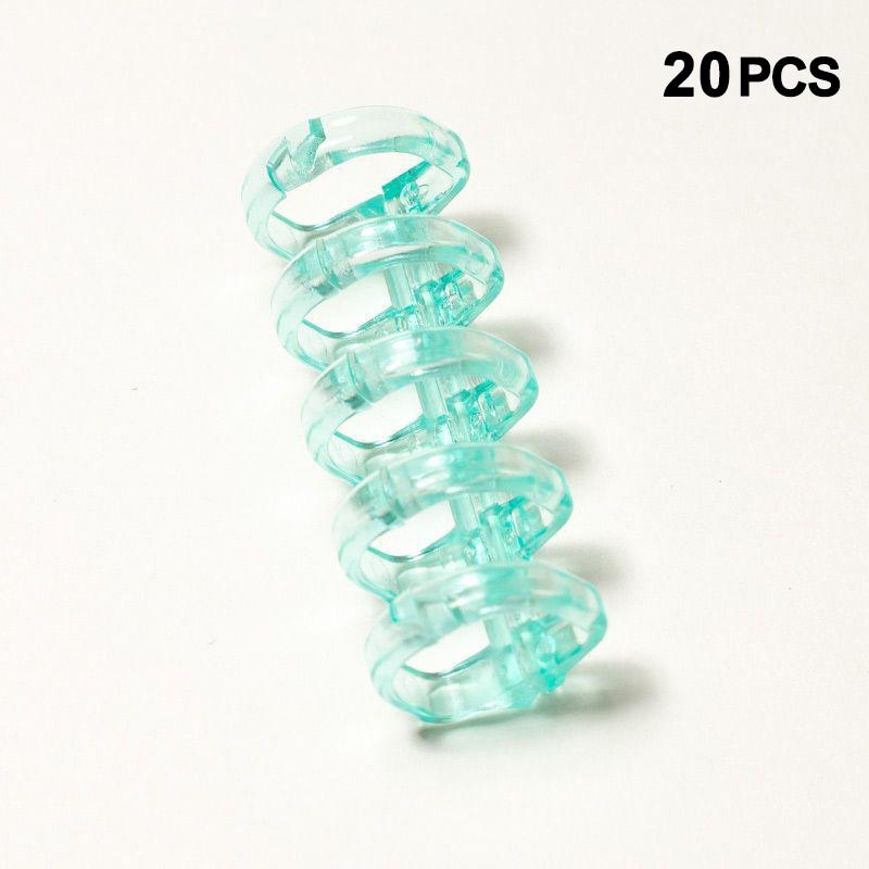 20Pcs Binder Buckle Loose-Leaf Book Accessories Binding Ring Buckle 5 Holes Not Uncomfortable Homemade Diy Punch Loose-Leaf