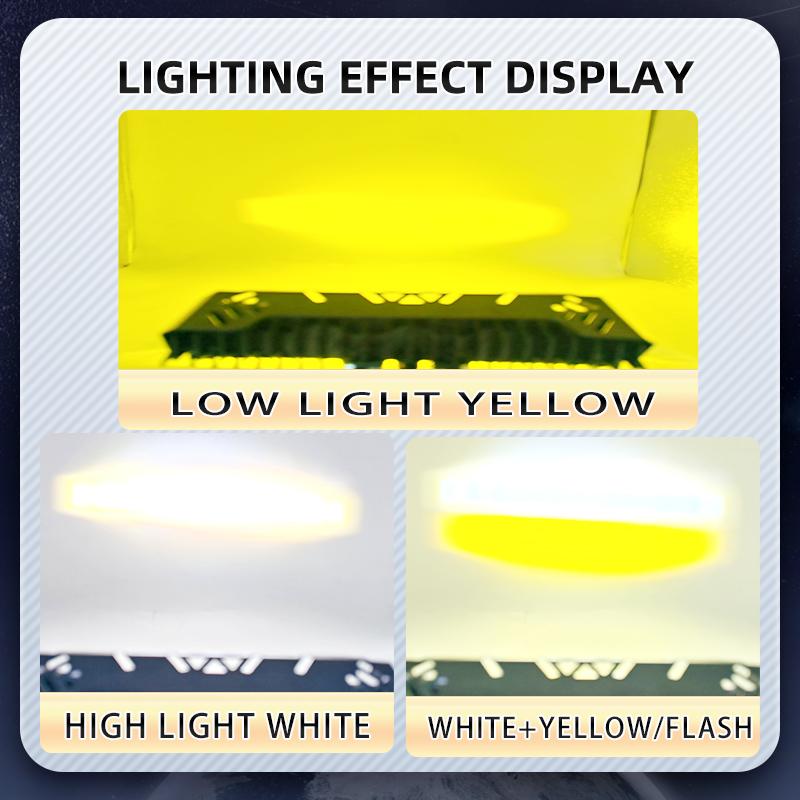 Motorcycle LED Spotlights 6 Lens Motorbike LED Fog Lamp Hi/Low Beam Scooter SUV ATV Running Lamp For Off-road 4X4 ATV SUV 12V 24V