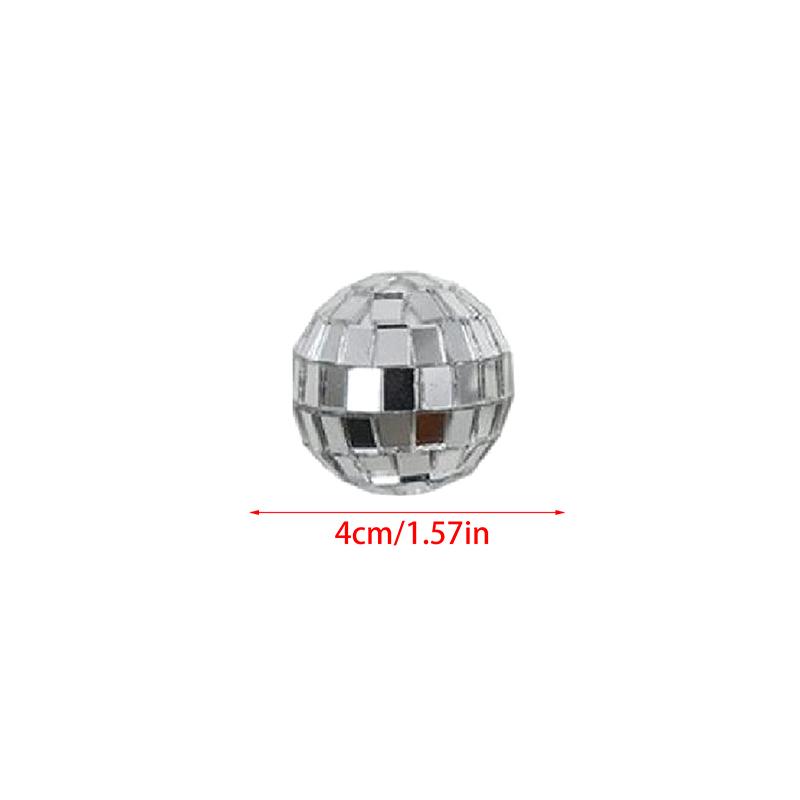 10pc Hanging Disco Ball String, Reflective Mini Mirror Disco Ball Decorations for Disco Party Wedding Festival Birthday Party