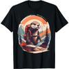Hiking River Otter Backpacking Animal Lover Vintage Nature T-Shirt