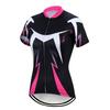 Damen Radtrikot Kurzarm Mountainbike Shirt für Damen Radsport Fahrradbekleidung Biking Oberteile