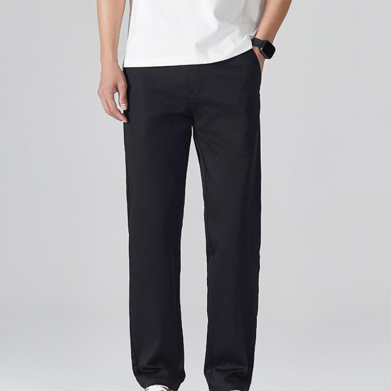 Spring and Autumn Soothing Loose Casual Pants Trousers Straight Tube Drape Joker Fashion Style Not Bloated Simple Style.
