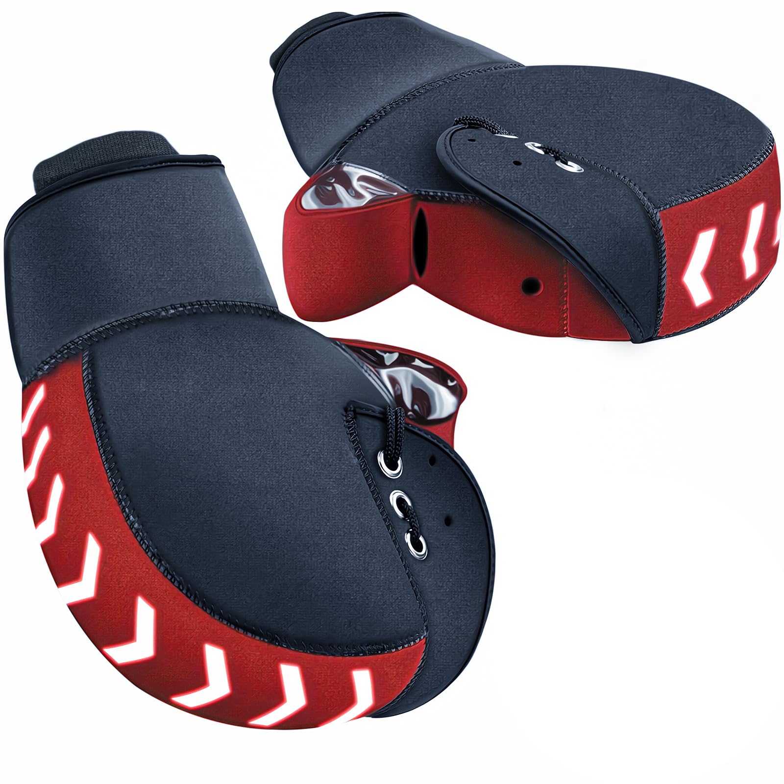 

Waterproof and motorcycle handlebar handle warmer for offeree made of neoprene with a warm fleece lining and a featuring new and easy to install and