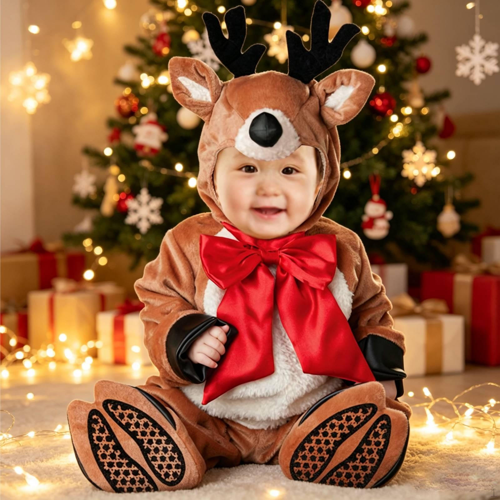 Baby Christmas Costume Cozy with Hat