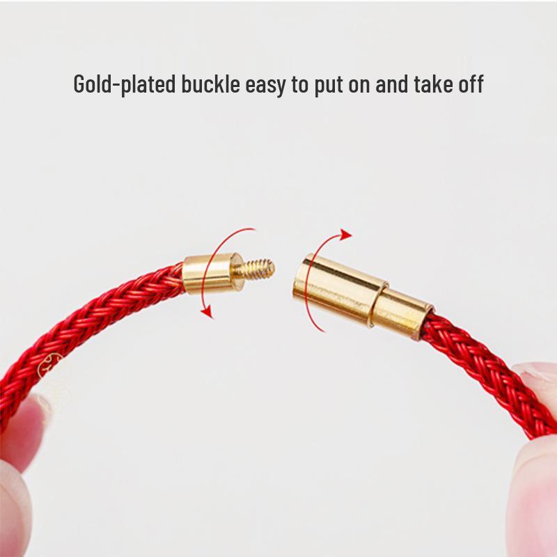 Fuzhu Red String Bracelet - Handmade Couple Pair with High-End Feel