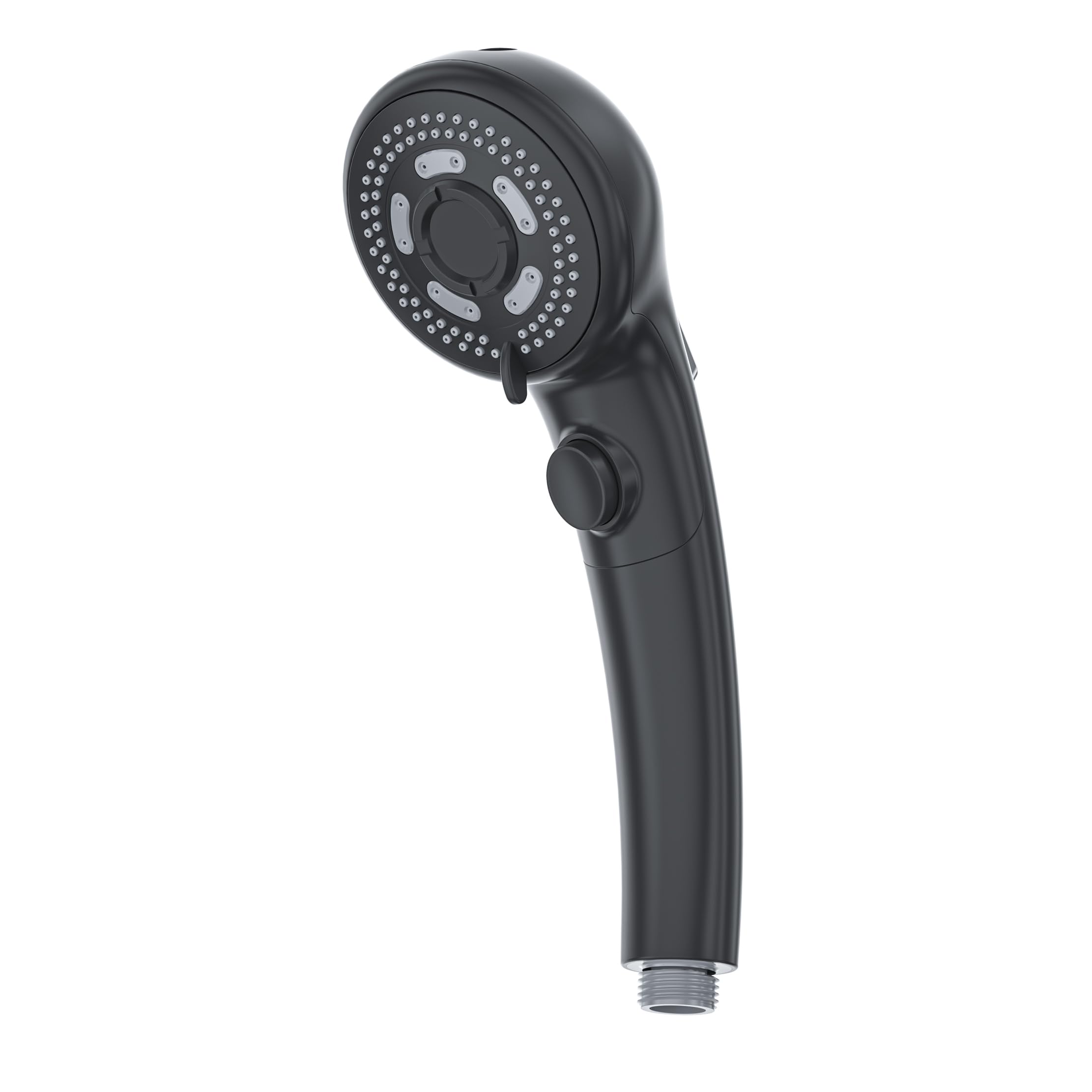 

Микро Нано Пузырьковая Душевая Лейка с Ручной Функцией Остановки Воды и 4 Адаптерами чёрный