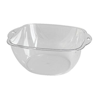 Transparent Plastic Washbasin Multifunctional Stylish Simple Style Thickened Durable Clear Face Basin for Home