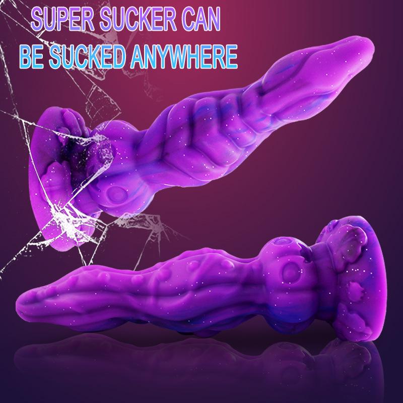 New Phantom Dragon Shaped Anal Plug Liquid Silicone Simulation Anal Plug For Men And Women In The Backyard Adult Sexual Products