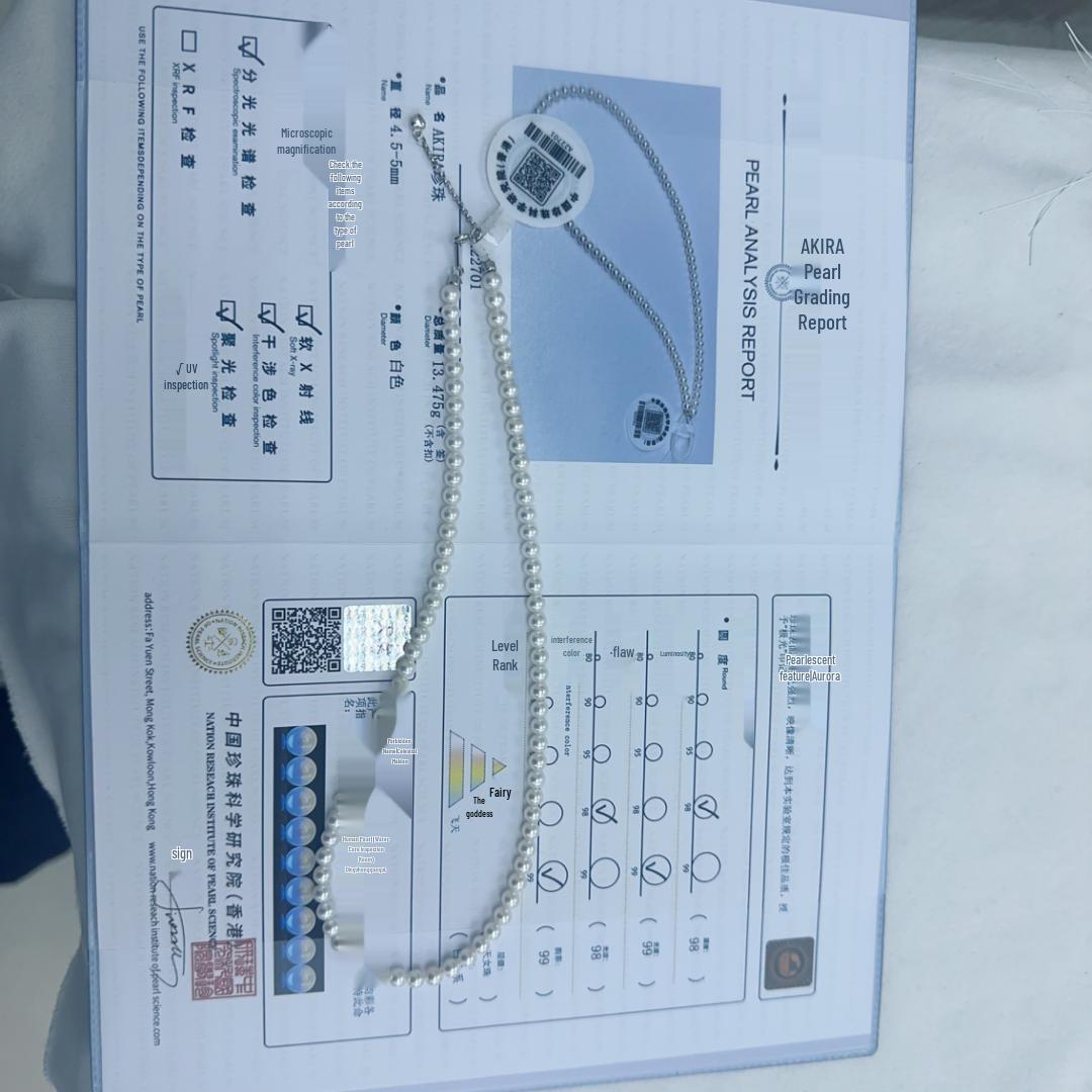 

Жемчуг Акойя класса Хай-Грейд 3-7 мм, почти безупречный, в форме лампочки, с сертификатом