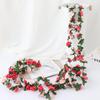 Artificial Cherry Blossom Vine - Silk Flower with 45 Rose Buds for Ceiling or Wall Hanging Decoration