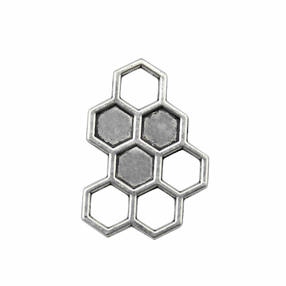 Large Pendants Bees Honeycomb Charms For Bee Themed DIY Jewelry Making