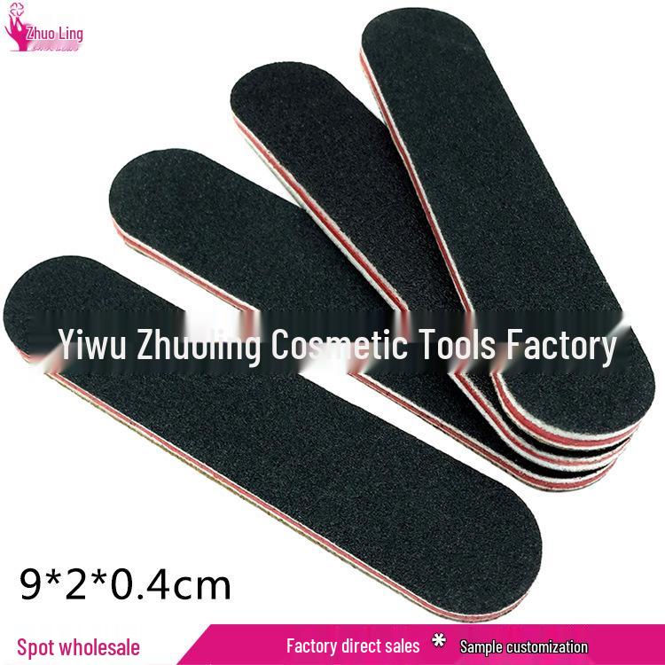 

Красная пилка для ногтей EVA: Мини инструмент для нейл-арта с черным песком