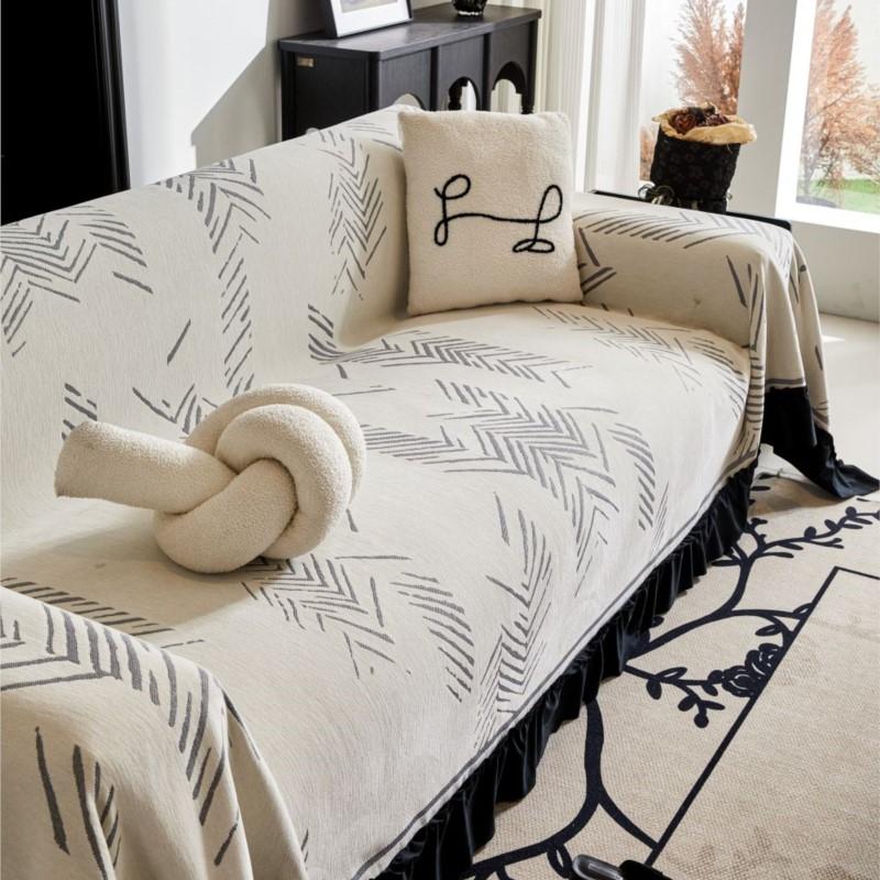 Throw Blankets for Living Room Couple Position Modern Solid Color Waterproof Camping Picnic Blanket Cover Nordic Sofa Cover Mat