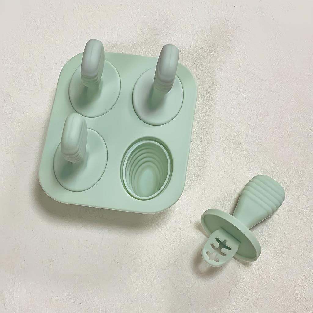 1PACK ice cream mold baby food supplement box silicone ice grid popsicle mold DIY children's homemade ice cream mold