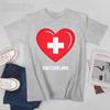 Unisex Unisex Switzerland Flag Swiss Tshirt Tees Oneck T Shirts WoUnisex Boys 100 Cotton TShirt