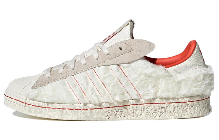 Adidas Originals Superstar 80s X Han Meilin  White Red  ID4380 40