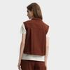 Fila Heritage Fashion Casual Versatile Lightweight Work Style Collar Woven Vest Women Vests F11W538704FBN