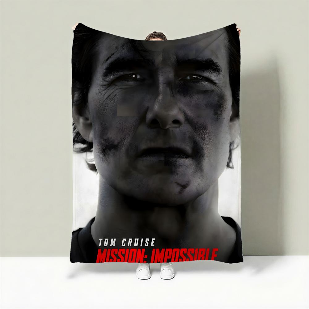 Movie M-Mission: Impossible Throw Lightweight 240g Flannel Blanket Soft Skin-friendly for Summer Cooling
