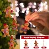 Coffee Gingerbread Doll Fabric Pendant Christmas Tree Christmas Pendant Scene Decoration Decoration