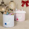 Long Ears Tail Rabbit Bucket Easter Storage Bag Bunny Bucket Bag Easter Bunny Storage Bag Kids Easter Treat Bags Easters Contain
