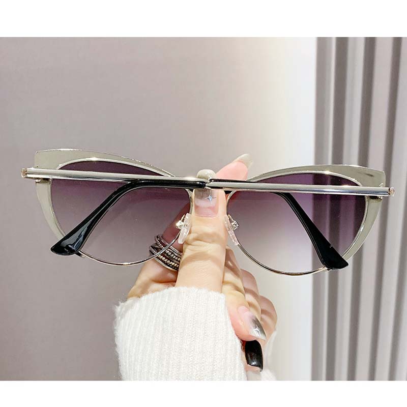 Outdoor Gradient Cat Eye Sunglasses Women Men Luxury Casual Sun Glasses Mirror Black Colors Designer Brand Fashion