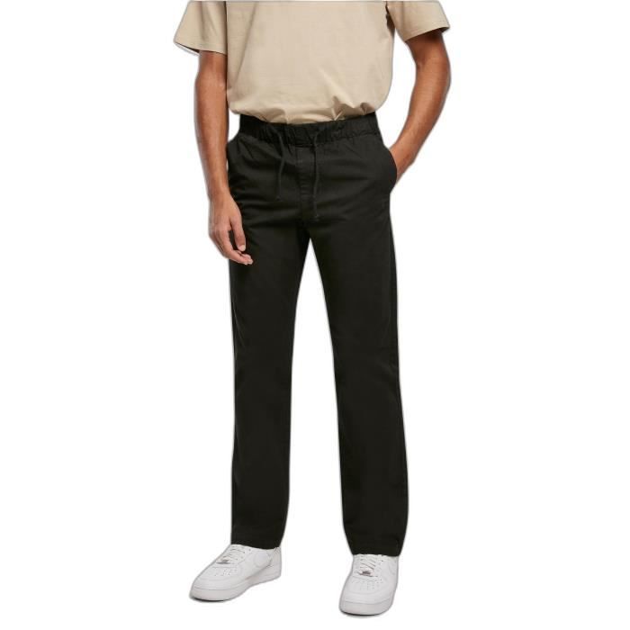 Pantalon droit fendu Urban Classics - noir - 2XL