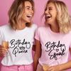 Women Clothing Short Sleeve Print Tshirts Birthday Squad Graphic Travel Ladies Tops T Shirt Tee TShirt Best Friend Tees