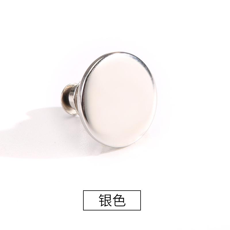 

Бесшовный ремешок для штор, пряжка, фиксированная гвоздями пряжка, пуговица, аксессуары, экран, окно, дверная штора, москитная сетка, регулируемые съемные аксессуары, пуговица 4 #silver * 17mm * round