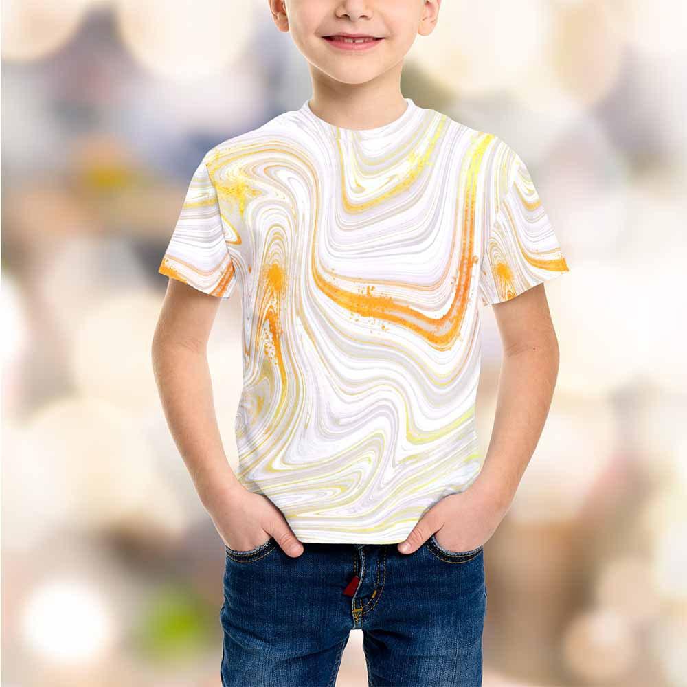 Summer Round Neck 3D Printed Top Fashionable Casual Short Sleeved Children's Boy T-shirts