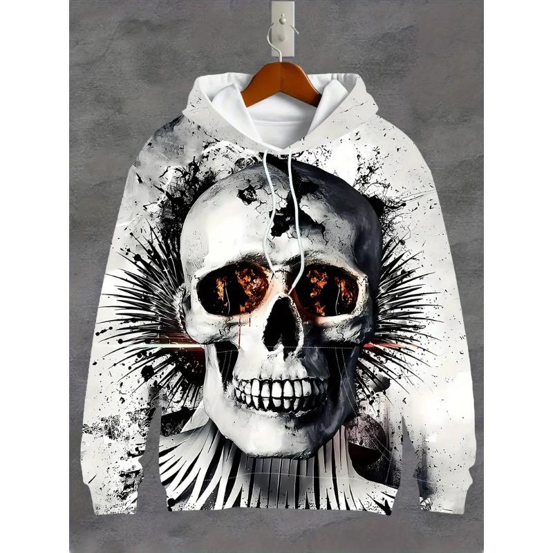 Fashion Men's Hoodie Bloody 3D Print Fall Sweatshirt Hoodie Street Casual Boy Sweatshirt Hip Hop Men's Oversized Top Clothing